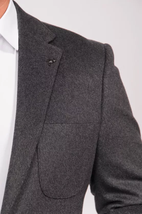 Кашемировый пиджак серого оттенка Каталог