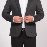 Кашемировый пиджак серого оттенка Пиджаки