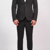Пиджак матово-черный стрейчевый Пиджаки