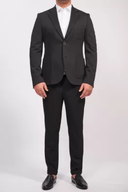 Пиджак матово-черный стрейчевый Пиджаки