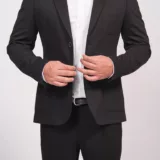 Пиджак матово-черный стрейчевый Каталог