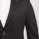 Пиджак матово-черный стрейчевый Каталог