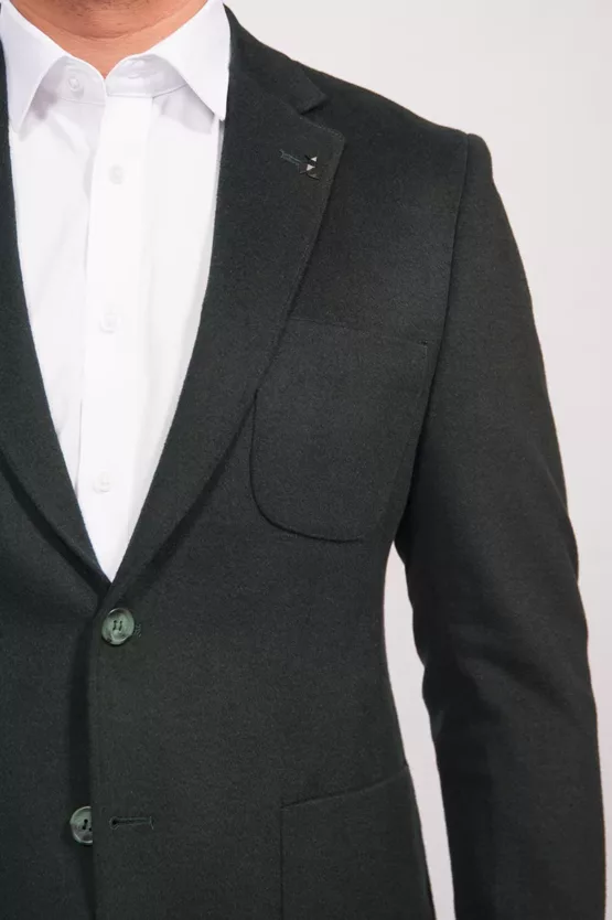 Кашемировый пиджак изумрудного оттенка Каталог