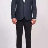 Классический синий пиджак в клетку Каталог