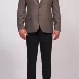 Пиджак классический песочного цвета в клетку Каталог