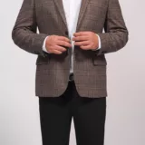 Пиджак классический песочного цвета в клетку Каталог