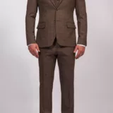 Костюм-тройка в клетку цвет песочный Каталог