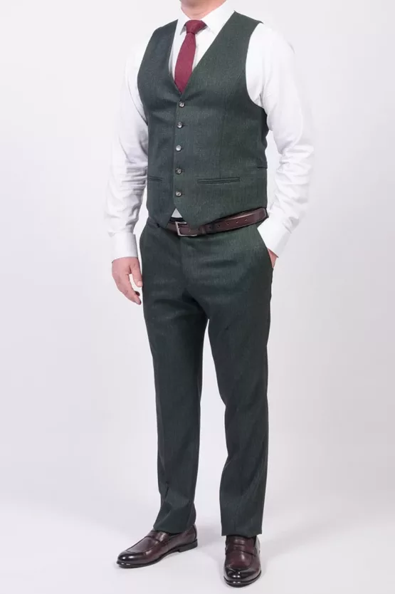 Костюм-тройка зеленого цвета Каталог