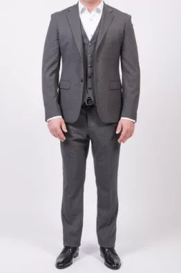 Костюм-тройка серого цвета Вечерние мужские костюмы