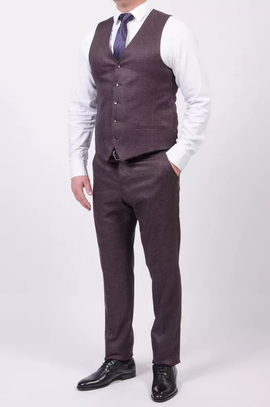 Костюм-тройка терракотового цвета Каталог