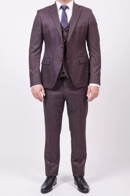 Костюм-тройка терракотового цвета Каталог