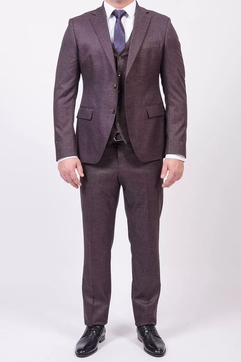 Костюм-тройка терракотового цвета Каталог