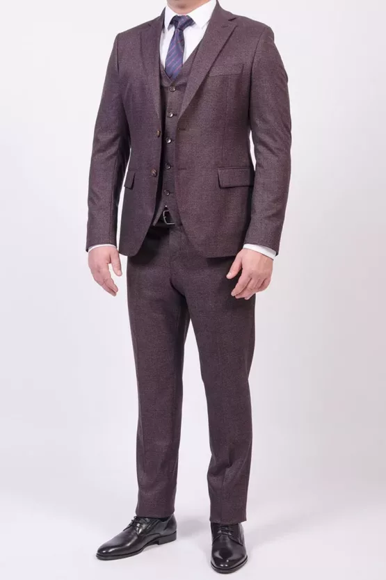 Костюм-тройка терракотового цвета Каталог