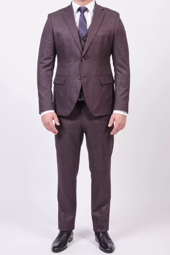 Костюм-тройка терракотового цвета Каталог