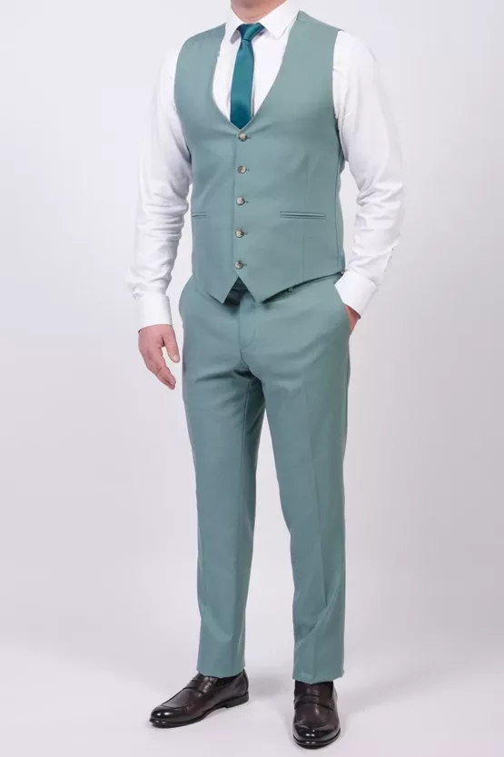 Костюм-тройка мятный оттенок Каталог