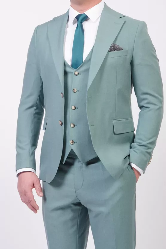 Костюм-тройка мятный оттенок Каталог