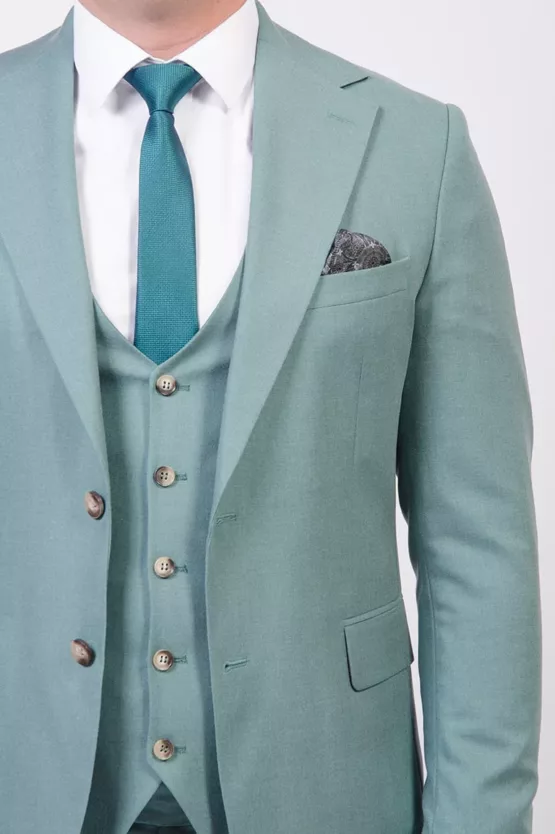 Костюм-тройка мятный оттенок Каталог