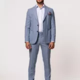 Костюм-двойка цвет небесно-голубой Каталог