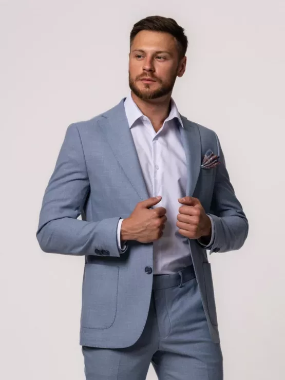 Костюм-двойка цвет небесно-голубой Каталог