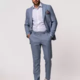 Костюм-двойка цвет небесно-голубой Каталог