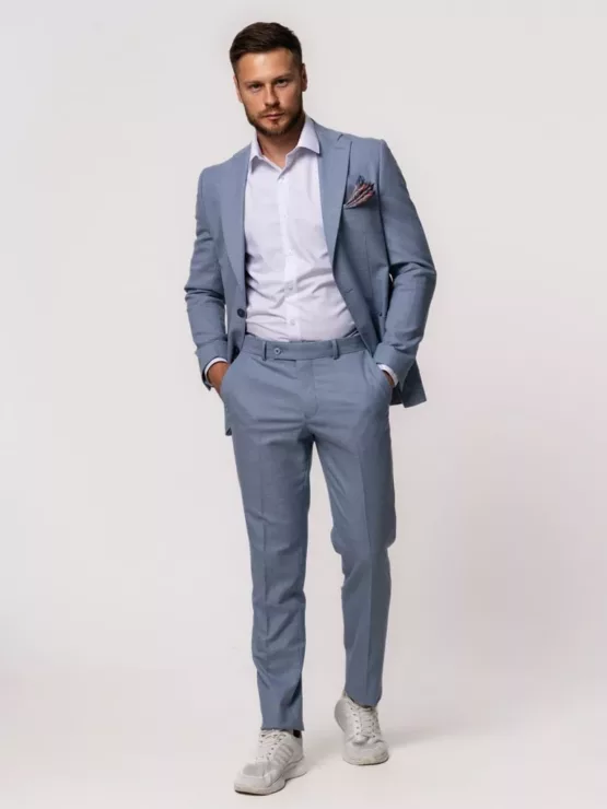 Костюм-двойка цвет небесно-голубой Каталог