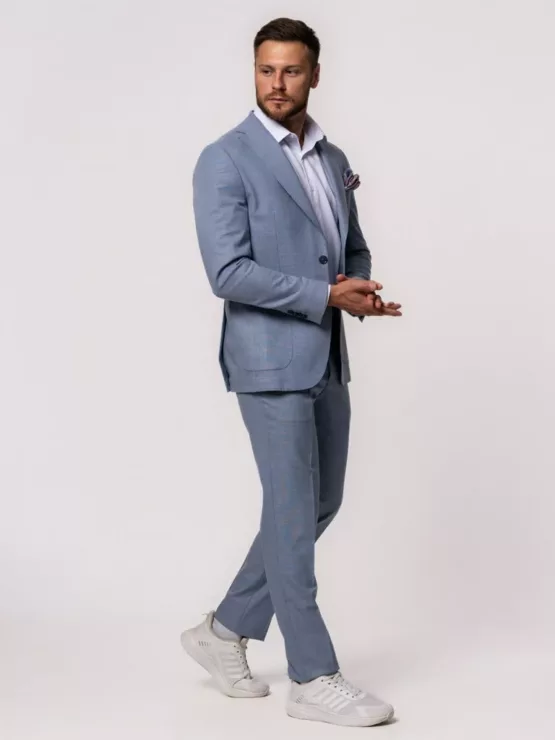 Костюм-двойка цвет небесно-голубой Каталог