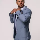 Костюм-двойка цвет небесно-голубой Каталог