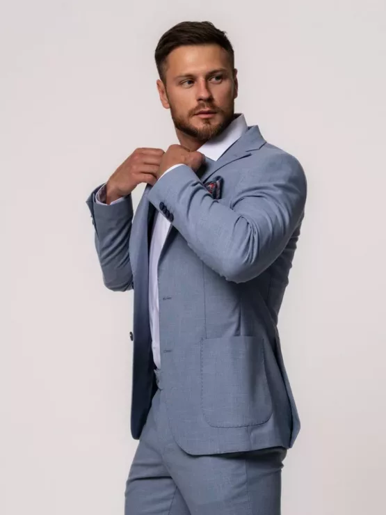 Костюм-двойка цвет небесно-голубой Каталог