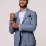 Костюм-двойка цвет небесно-голубой Каталог