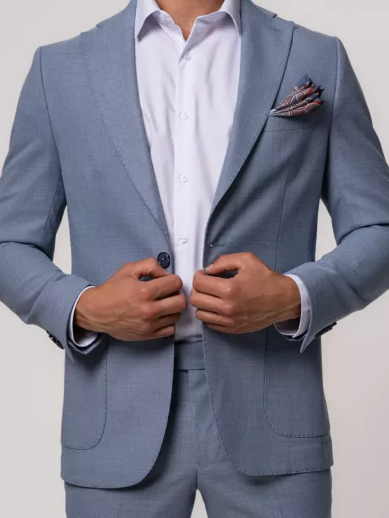 Костюм-двойка цвет небесно-голубой Каталог