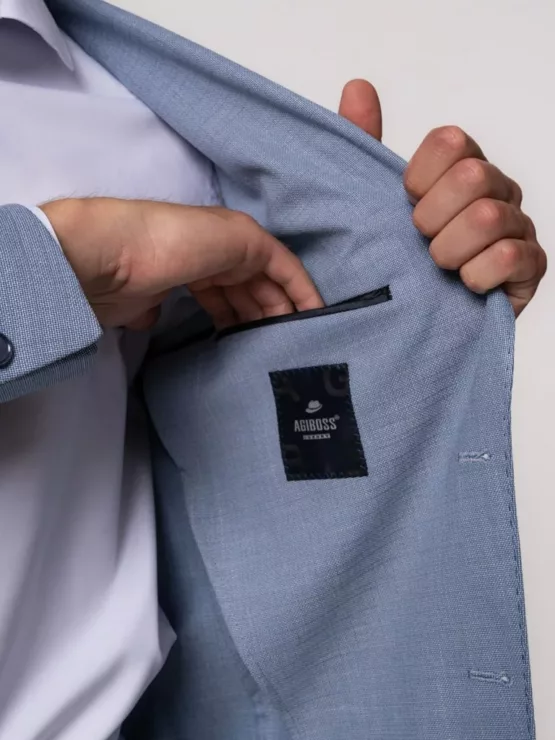 Костюм-двойка цвет небесно-голубой Каталог