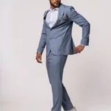 Костюм-двойка цвет небесно-голубой Каталог