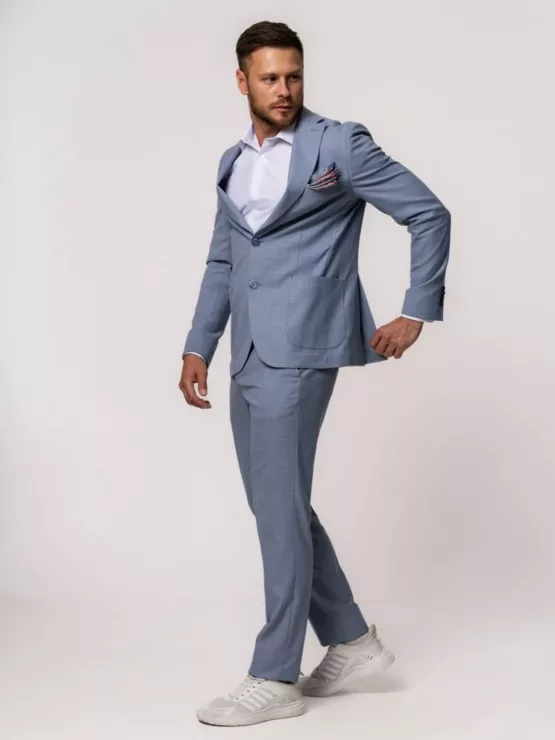 Костюм-двойка цвет небесно-голубой Каталог