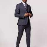Костюм-тройка серого цвета Каталог