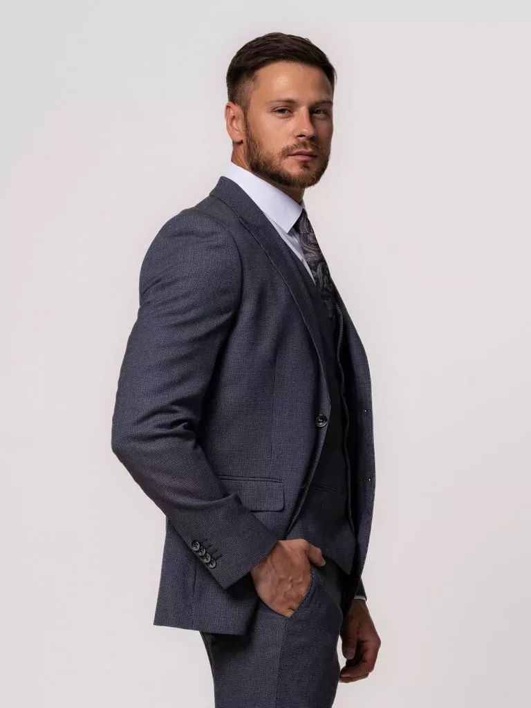 _SLP3525 Костюм-тройка серого цвета Каталог