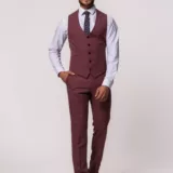 Костюм-тройка цвет марсала Каталог