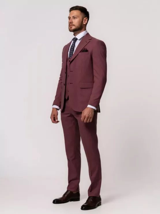 Костюм-тройка цвет марсала Каталог