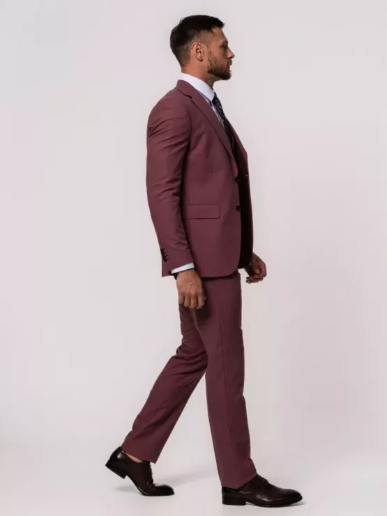 Костюм-тройка цвет марсала Каталог