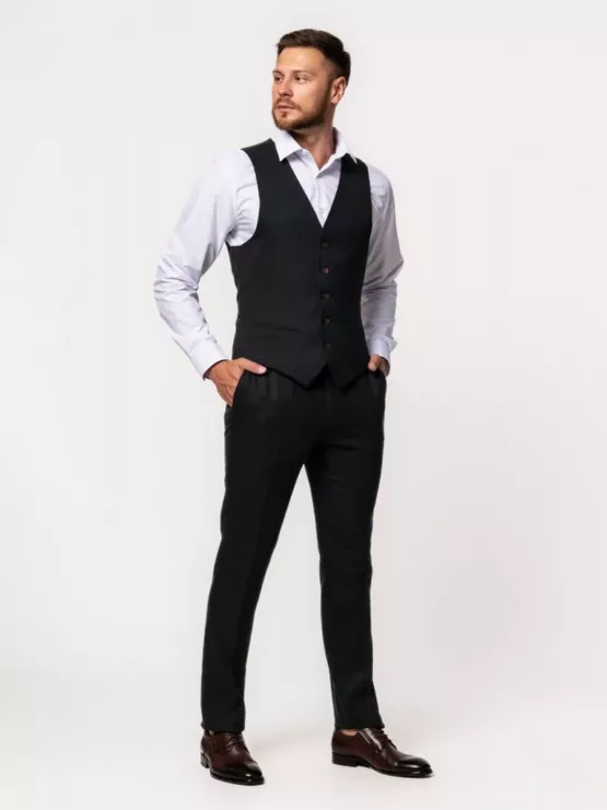 Костюм-тройка травяной оттенок Вечерние мужские костюмы