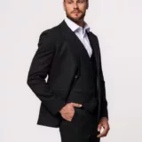 Костюм-тройка травяной оттенок Вечерние мужские костюмы