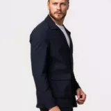 Костюм-двойка синий цвет, пиджак сюртук Каталог