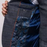 Костюм-тройка серого цвета в клетку Каталог