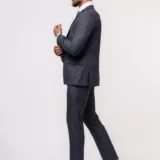 Костюм-тройка серого цвета в клетку Каталог