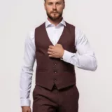 Костюм-тройка цвет коралл Вечерние мужские костюмы