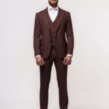 Костюм-тройка цвет коралл Вечерние мужские костюмы