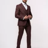 Костюм-тройка цвет коралл Вечерние мужские костюмы