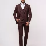 Костюм-тройка цвет коралл Вечерние мужские костюмы