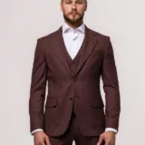 Костюм-тройка цвет коралл Вечерние мужские костюмы