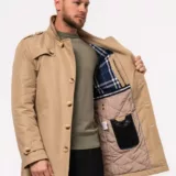 Плащ-тренч бежевый Каталог