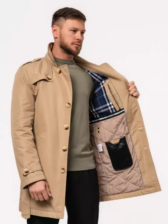 Плащ-тренч бежевый Каталог